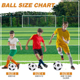 Glimin 6 Pcs Operation Christmas Soccer Ball Bulk with Pump Needles, Size 3 4 5 Deflated Soccer Ball Gift for Youth Adult Game Training Practice Christian Charity Donation Supplies(Size 3,Classic)
