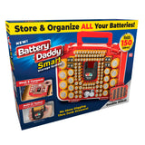 Ontel Battery Daddy Smart - Battery Organizer Storage Case with Tester, Stores & Protects Up to 150 Batteries, Clear Locking Lid, As Seen On TV, Smart - 150 Batteries (BADAS-MC4)