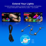 Enbrighten Vibe Eternity Permanent Outdoor Lights for House, 100 Feet, 72 RGBWIC LEDs, Close Spacing, 33lm, Color Changing, Christmas, Eave Lighting, Smart App, Works with Alexa, Google Home, 82730