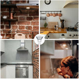 LED GU10 Range Hood Light Bulbs, LED Stove Appliance Light Bulb, Kitchen Light Replacement Halogen Light Bulb, 50W Equivalent, Warm White 3000K, 6W 550 Lm, Dimmable,Waterproof IP65 Pack of 2
