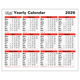 Letts of London Yearly Calendar 2026 26-TYC