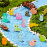 Rkyzhuang 320 Pcs Mini Resin Animals with Blind Bags, Glow in The Dark Tiny Resin Figures Mystery Bags, Miniature Animals for Classroom Rewards, Party Favors, Fairy Garden & Dollhouse Decor