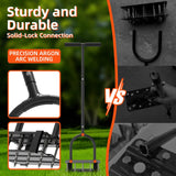 DomiHapi Lawn Aerator with Spring-Loaded Automatic Soil Removal Design