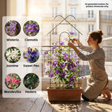 ARIFARO 4 Pack 40" Metal Garden Trellis for Climbing Plants Outdoor