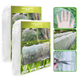 2 Pack 10X43FT Garden Netting for Raised Beds, Ultra Fine Insect Netting for Vegetable Flowers Fruits Greenhouse Crops, Garden Mesh Plant Cover Row Cover Barrier Protection Net for Birds