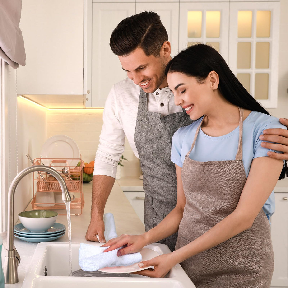 Patelai Sublimation Dishtowel Absorbent Multi Purpose Kitchen Dish Towels Blank DIY Dishcloth Bathroom Towel for Fall Christmas Kitchen Home Decor,16 x 24 Inch(16 Pieces)