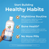 MaryRuth's Liquid Morning Multivitamin +Hair Growth (Peach Mango, 15oz) & Nighttime Multimineral (Coconut, 15oz) | Clean Label Project Verified® | Vegan, Non-GMO | Beauty, Bedtime Routine & Wellness