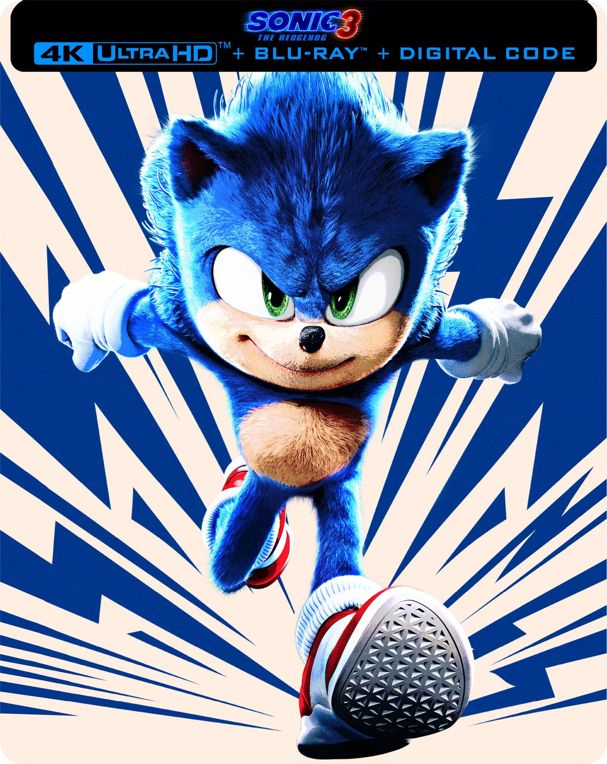 Sonic The Hedgehog 3 [4K Steelbook + Blu-Ray + Digital Copy] [4K UHD]