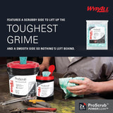 WypAll PowerClean ProScrub Heavy Duty Wet Towels (91367), Dual Action Cleaning, Large 9.5" x 12" Wipes, Refill Only (6 Packs of 75 Sheets, 450 Sheet Total)