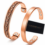 Coppervast Copper Bracelet - Set of 2 | Men & Women | 100% Pure
