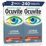 Ocuvite Bausch + Lomb Vitamin & Mineral Supplement Tablets with Lutein, 120 Count Bottle