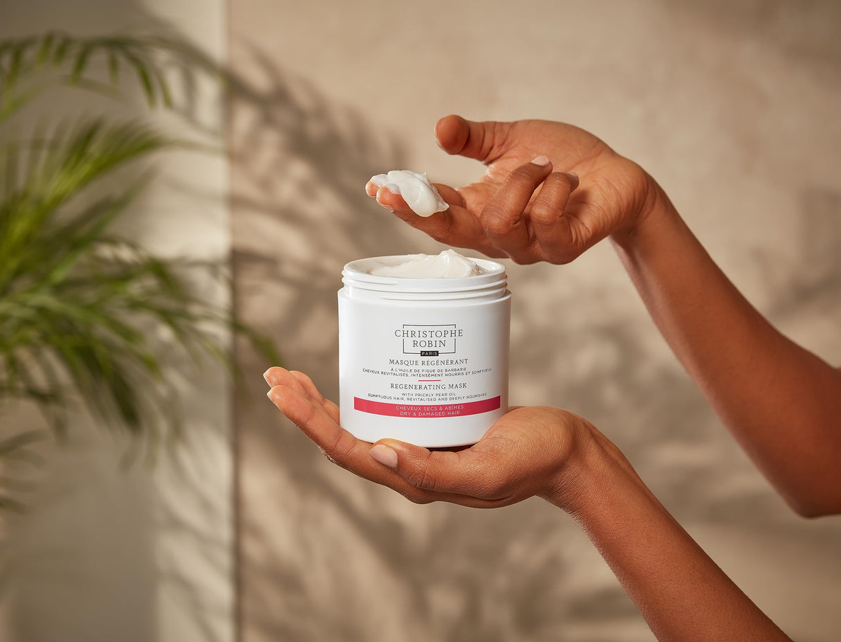 Christophe Robin Regenerating Mask with Prickly Pear Seed Oil for Dry, Damaged and Chemically Treated Hair 8.4 fl. oz