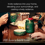 Voluspa Noble Fir Garland, Large Candle Jar, 18oz, Coconut Wax Blend, Christmas Scented Candles for Home, 100 Hour Burn Time, Poured in the USA