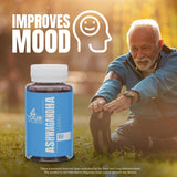 4 Your Wellness Ashwagandha Gummies Mixed Berry KSM-66, Lion's Mane, Vitamin-D, Non-GMO, Gluten-Free, Gelatin Free & Kosher (60 Count (Pack of 1))