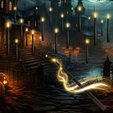 Lezonic Black Floating Candles with Wand Remote, Set of 12 Magic Flameless Candles Battery Operated, Flikering Hanging LED Taper Candlesticks Christmas Decorations, 0.51" x 6.7"