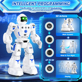 BAZOLOTA Robot Toys for Kids 3-5, Programmable Remote Control Robot with Walking, Sliding, Singing and Dancing, RC Gesture Sensing Control Smart Robots for Age 3-12 Kids Christmas Birthday