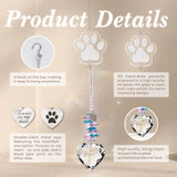 Dog Memorial Gifts for Loss of Dog Pet Sympathy Gift Suncatcher, Dog Memorial Gifts, Loss of Pet Memorial Keepsake - Dog Bereavement Gift - Clear