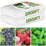 Garden Netting 10x50FT 2 Pack Ultra Fine Mesh, Insect Barrier Bird Netting for Garden Protection, Insect Bug Netting Garden Net for Protecting Plants Vegetables Flowers Fruits