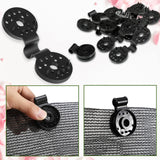 Maitys 100 Pcs Shade Cloth Clips Sunscreen Net Clips Black Plastic Sunshade Clip Greenhouse Shade Cloth Fix Clamp for Anti Bird Netting Garden Netting Patio Agricultural UV Resistant Accessories