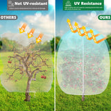 Evoio Bird Netting for Garden Plant Fruit Tree Protection Large Blueberry Bushes Netting Covers Bags with Zipper, 4 x 5 ft Shrubs Bush Tomato Strawberry Berry Barrier Mesh Cover Net Protector