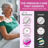 XL Body Wash Wipes for Adults Bathing No Rinse & Elderly Incontinence (4pk) - 200 Ct. + 16 Travel Bath Wipes - 9"x12" Disposable Washcloths for Adult Surgery Recovery Supplies & Elder Care Products