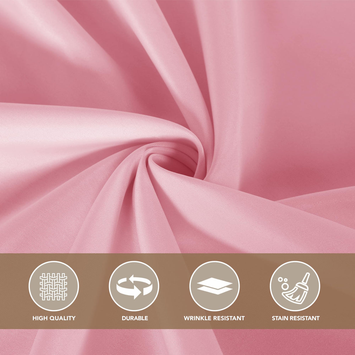 sancua Pink Tablecloths for 6 Foot Rectangle Tables, 8 Pack - Washable Polyester Fabric Table Cloth for Wedding Christmas Party, Birthday, Banquet Reception, 54x108 Inch