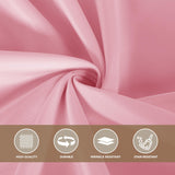 sancua Pink Tablecloths for 6 Foot Rectangle Tables, 8 Pack - Washable Polyester Fabric Table Cloth for Wedding Christmas Party, Birthday, Banquet Reception, 54x108 Inch