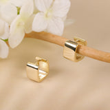 Small Gold Chunky Hoop Earrings Hoops Huggie Square Earrings