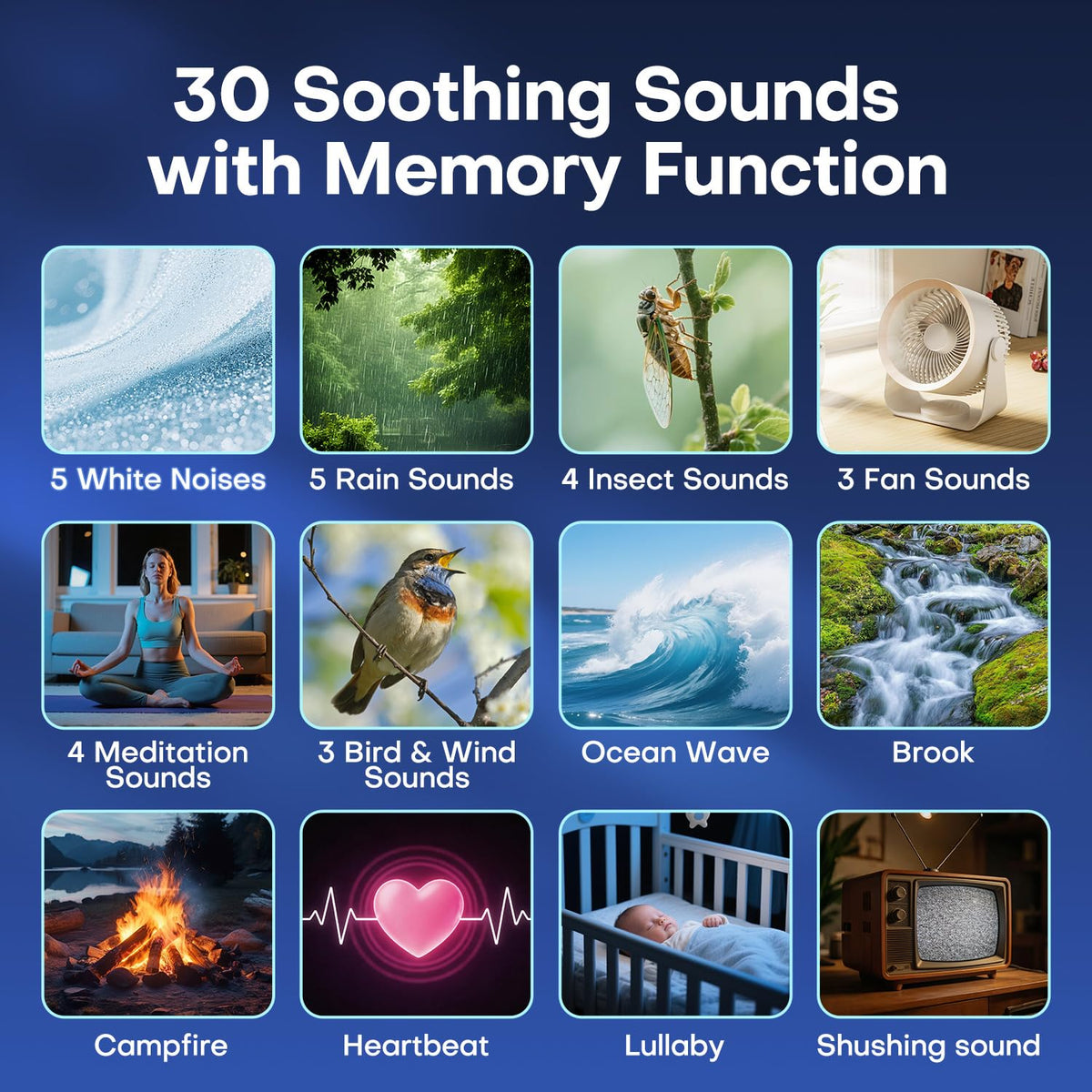 LED Aurora Galaxy Projector Sensory Light Sound Machine Bluetooth Speaker