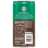 Starbucks Espresso & Cream Light, 6.5 Fl Oz Cans (Pack of 12)