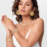 Vieyomn 32 Pcs Starfish Seashell Jewelry Set for Women Layer Necklace Bracelets Stackable Shell Starfish Rings Stud Earrings Pearl Beach Vacation Accessories