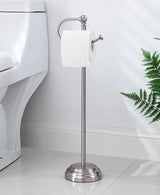 SunnyPoint Classic Bathroom Free Standing Toilet Tissue Paper Roll Holder Stand