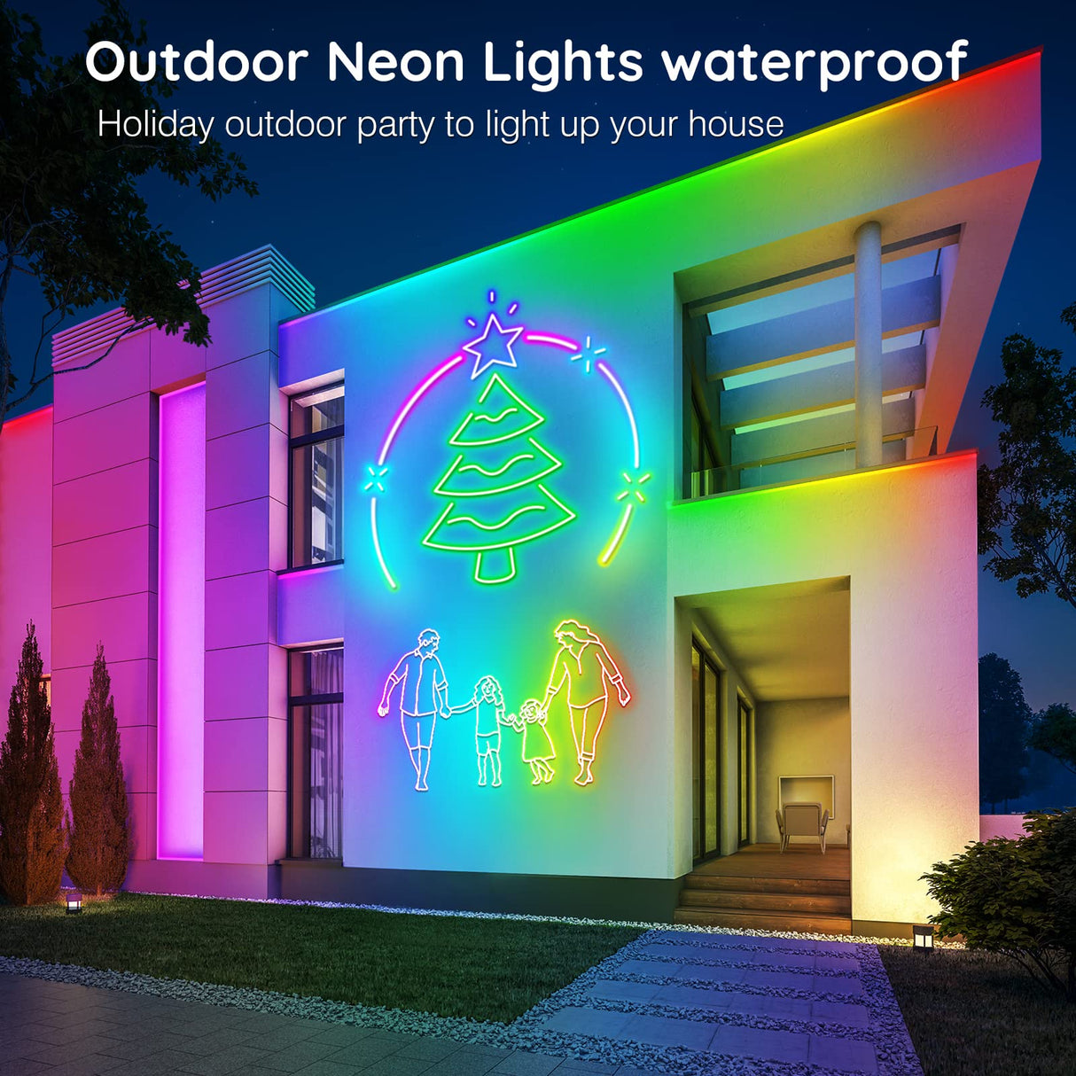 AILBTON 50Ft Neon Rope Lights,Flexible Led Rope Lights Control with App/Remote,Multiple Modes Music Sync Gaming RGB Led Neon Lights for Bedroom Outdoor