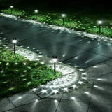 URAGO Super Bright Solar Lights Outdoor Waterproof-10 Pack, Dusk to Dawn Up to 12 Hrs Solar Powered Outdoor Pathway Garden Lights Auto On/Off, LED Landscape Lighting Decorative for Walkway Patio Yard