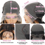 30 Inch 1B/27 13x6 Balayage Highlight Ombre Body Wave Lace Front Wigs Human Hair Honey Blonde Colored Lace Frontal Glueless Wigs Human Hair Pre Plucked for Women with Baby Hair