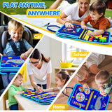SYHLN Toddlers Montessori Busy Board Toys for 1 Year Old Boy Gifts, Educational Preschool Learning Travel Toys for Toddlers 1-3, One Year Old Boys Girls 1st Christmas Birthday Gifts Age 1-2-4
