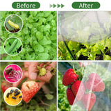 Garden Netting Kit for Raised Beds, Ultra Fine Garden Mesh Netting 8x20ft & 5 Sets Garden Hoops with Clips, Row Cover Net Protection Plant Covers Set for Greenhouse Vegetable Fruits Flowers Barrier