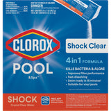 Clorox® Pool&Spa™ Shock Clear, for Crystal Clear Swimming Pool Water, Swim-ready in 15 minutes, Suitable for vinyl pools (6-Pack)