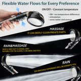 Filtered Shower Head with Handheld - High Pressure Mineral ShowerHead with Filters for Hard Water - Reduces Dry Itchy Skin, Easy Instal, 4 Modes, Water Saving, Durable, Detachable anti blocking