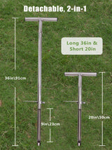 Soil Probe 36 Inches, Soil Sample Probe Stainless Steel, Soil Sampler Probes Rod for Soil Sampling, Soil Test Kit for Gardening