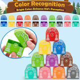 Learning Toys for 1,2,3 Year Old Toddlers, 20Pcs Safari Animals Toys Montessori Counting, Matching & Sorting Fine Motor Games, Christmas Birthday Easter Gift for Baby Boys Girls Age 12-18 Months