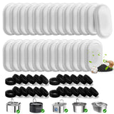 50 Pack Cat Water Fountain Filters for 108/3.2L& 67oz/2L& 4L/135oz Stainless Steel Pet Water Dispenser Cat/Dog Fountain Filter Replacement(25 Filters & 25 Sponges)