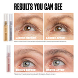 Babe Original Triple Threat Mini Set, Includes Babe Lash Essential Serum & Enhancing Conditioner + Babe Brow Amplifying Serum, 1 mL, 3 Pack