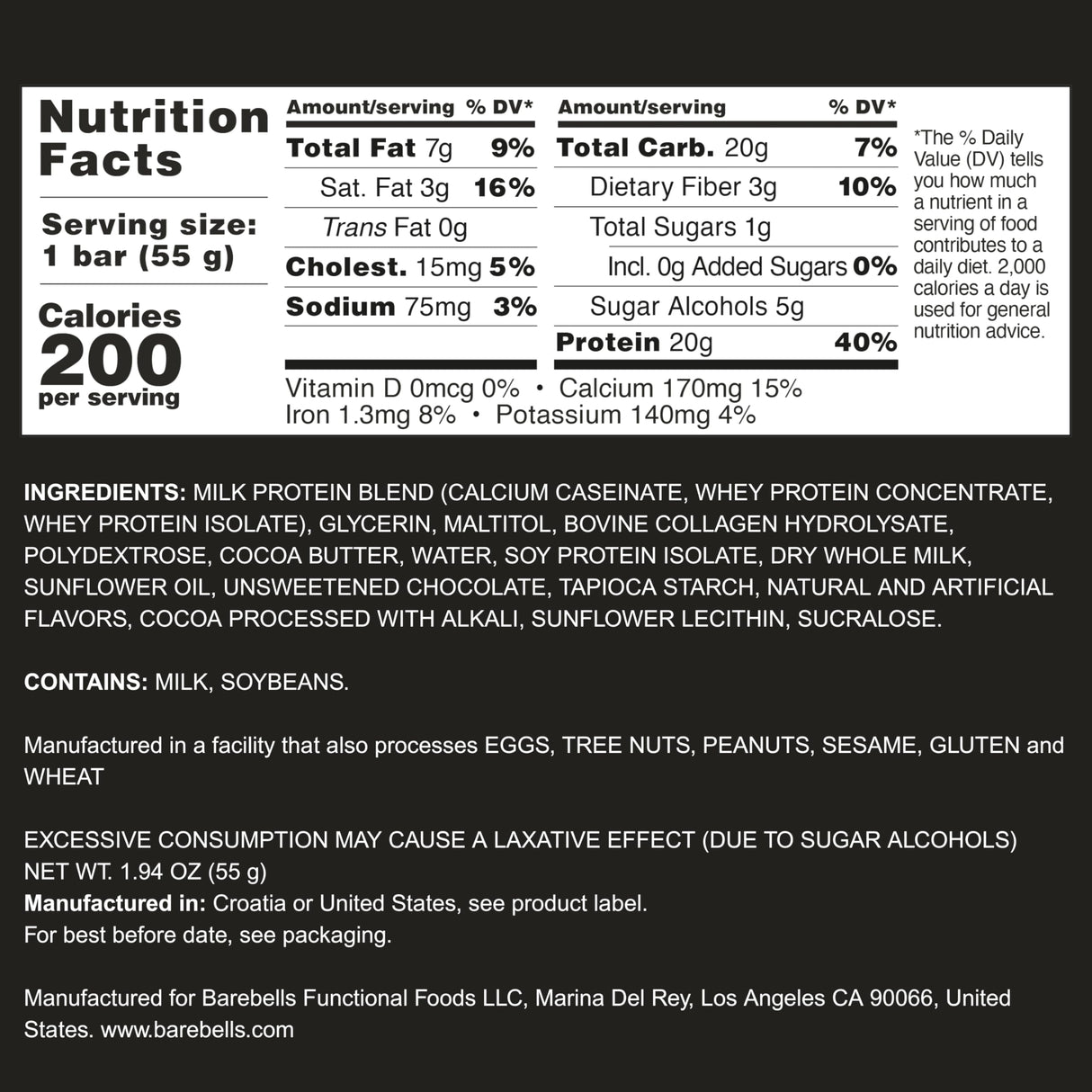 Barebells Protein Bars - Protein Snacks with High Protein (12 Count (Pack of 2), Cookies & Cream)