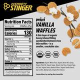 Honey Stinger Organic Mini Vanilla Waffles, Energy Stroopwafel for Exercise, Endurance and Performance, Sports Nutrition for Home & Gym, Pre and Post Workout, 5 Bags, 26.5 Ounce