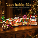 HOGOKIDS Advent Calendar 2026 Gingerbread Train Building Toy with LED Light