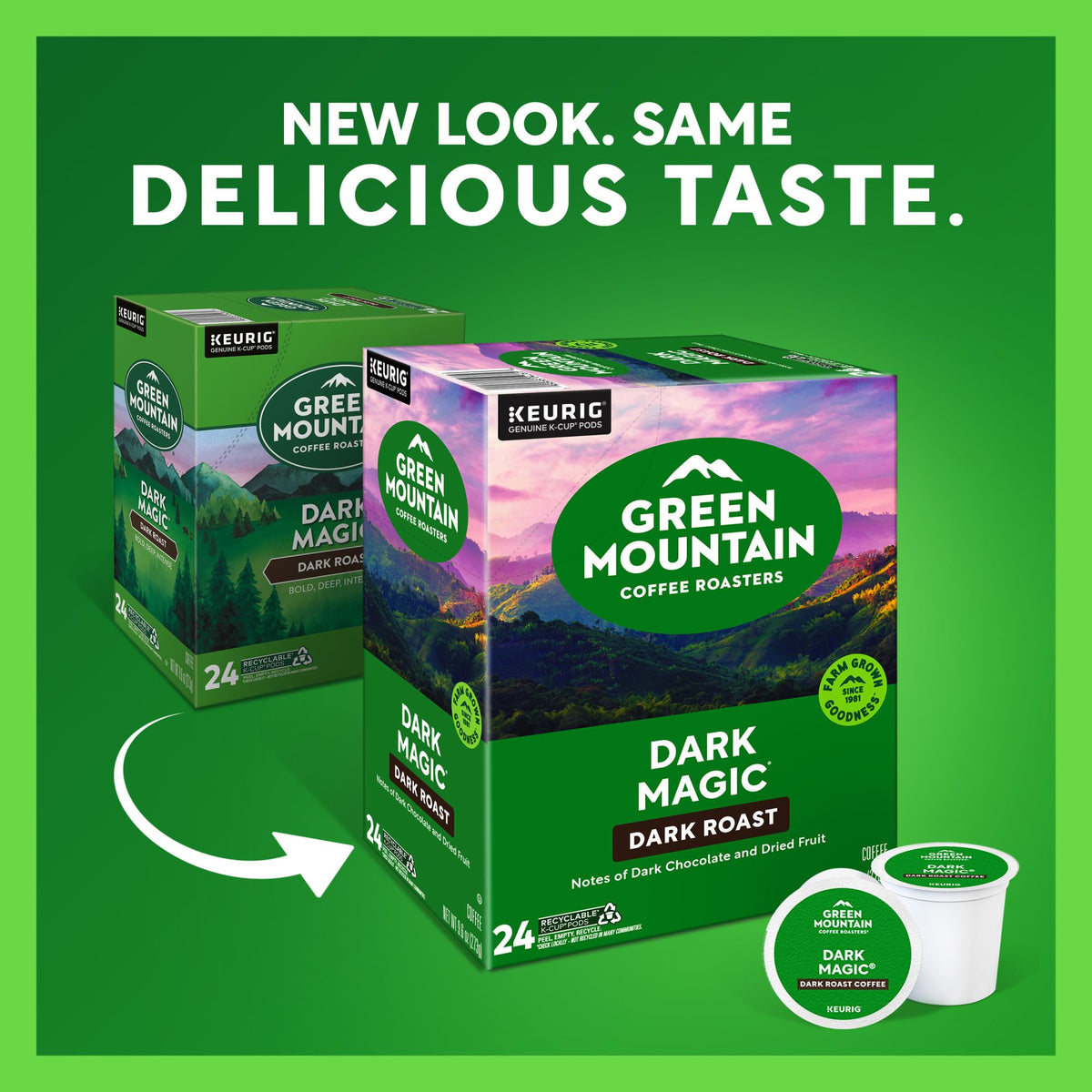 Green Mountain Dark Magic Coffee, K-Cup Pods, 96 Count
