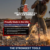 Bully Tools Steel Tamping and Digging Bar, 3/8 in Thick Blade