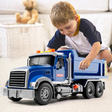 Dwi Dowellin Toddler Trucks Toys for Boys Age 3-5,Big Dump Truck with Lights and Sounds,Kids Boy Toys Christmas Birthday Gift Car