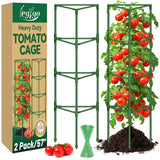 Legigo 2 Pack 57 Inch Tomato Cage for Garden, Heavy-Duty Tomato Trellis Plant Support Stakes, Adjustable Garden Trellis Plant Cage for Climbing Plants Peppers Outdoor Raised Garden Bed and Vegetables
